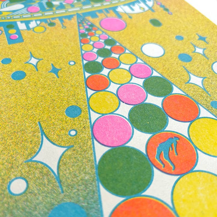 StarKeep Studio - Wholesale Art Print - Encounter Risograph Print | 8.5x11 Riso Print1