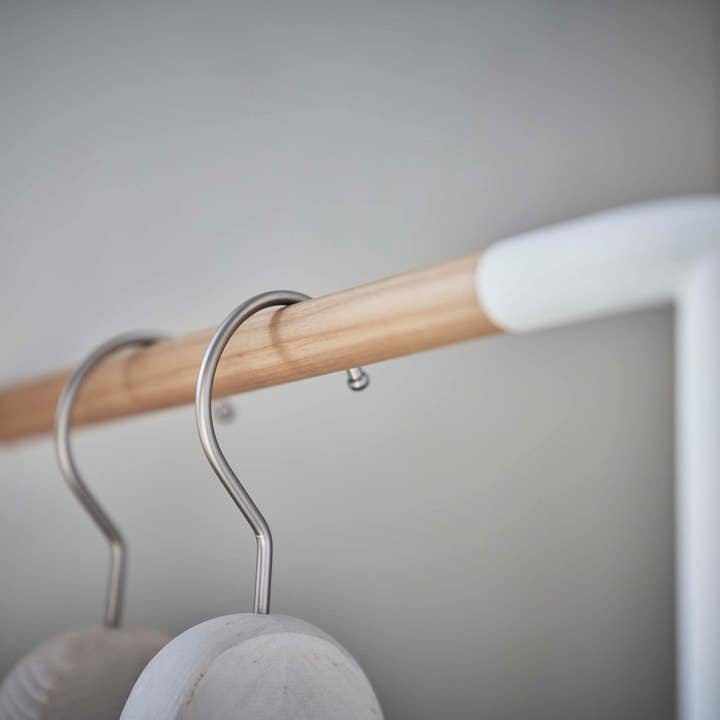 Yamazaki Home - Wholesale Coat Rack - Corner Leaning Coat Hanger - Steel + Wood5