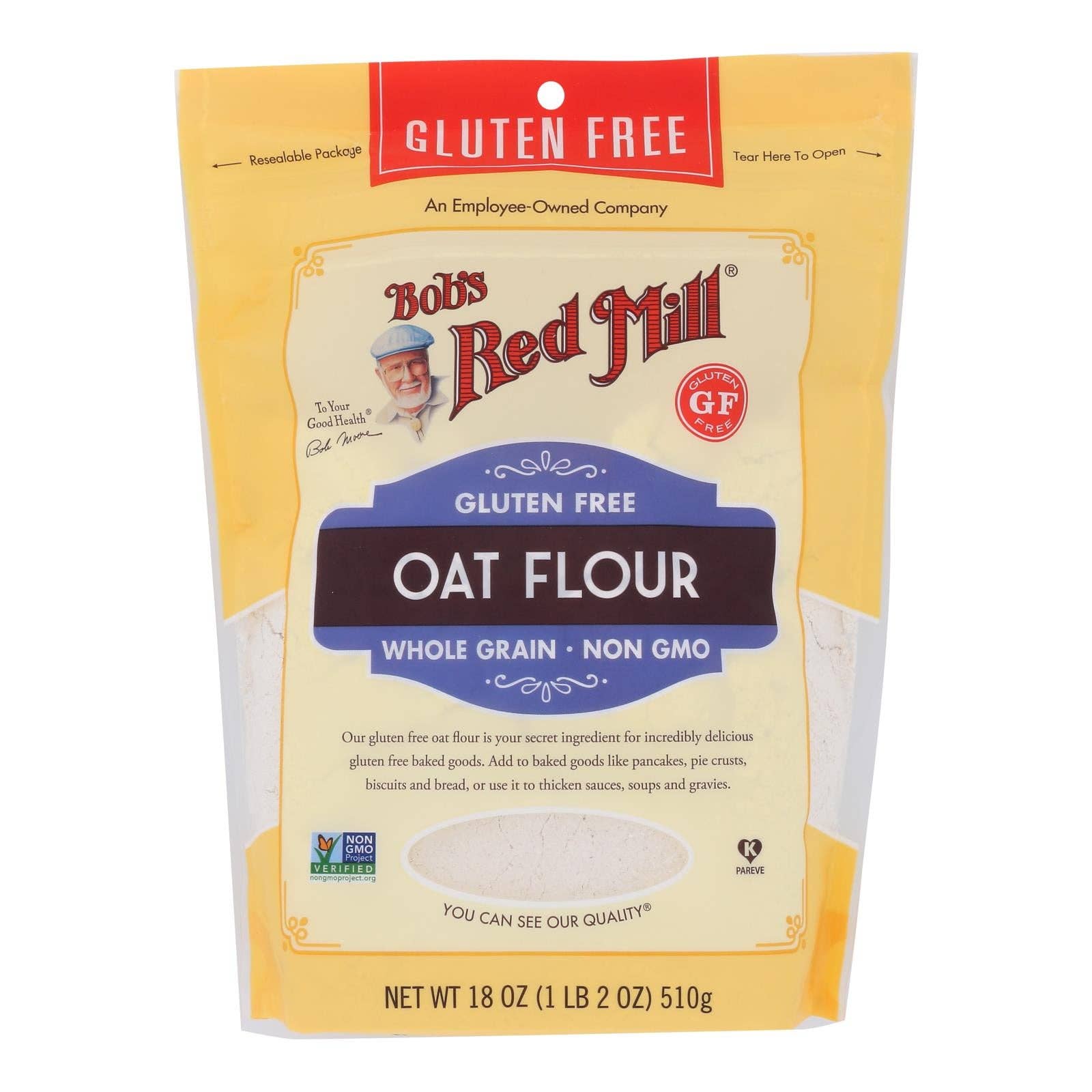 Ware Spark - Wholesale Flour - Bob's Red Mill - Oat Flour Gluten Free - Case Of 4-18 Oz0