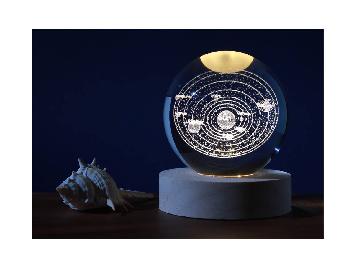 I-Total, I-Drink - Wholesale Desk Light - Kids - Crystal Ball Lamp small - Solar System