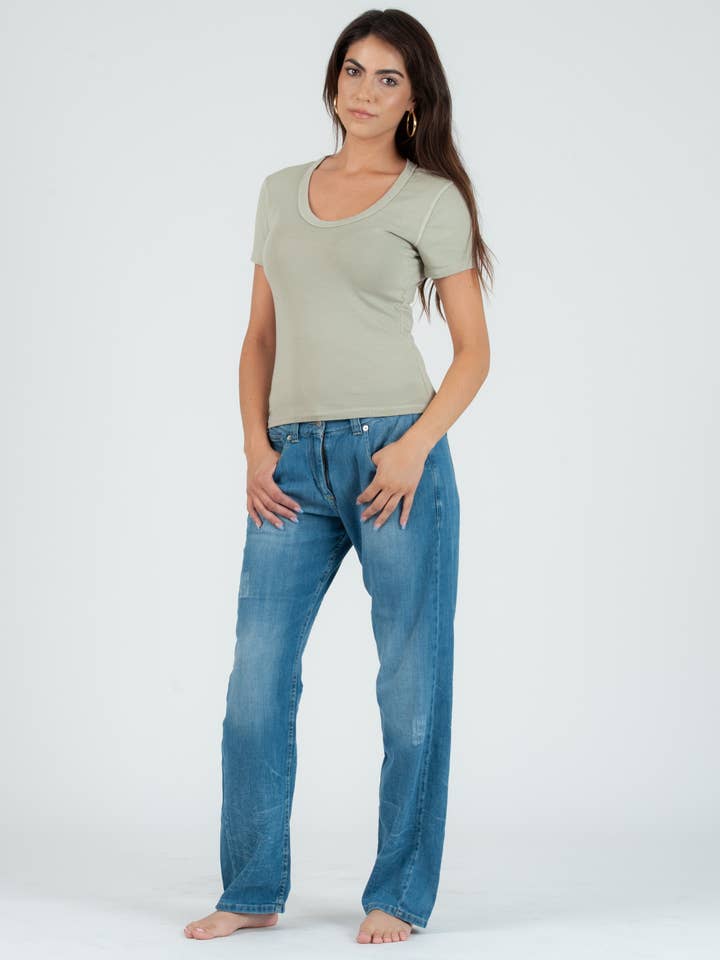 NYT3328-MEADOW TEE-SAGE for wholesale by NYTT