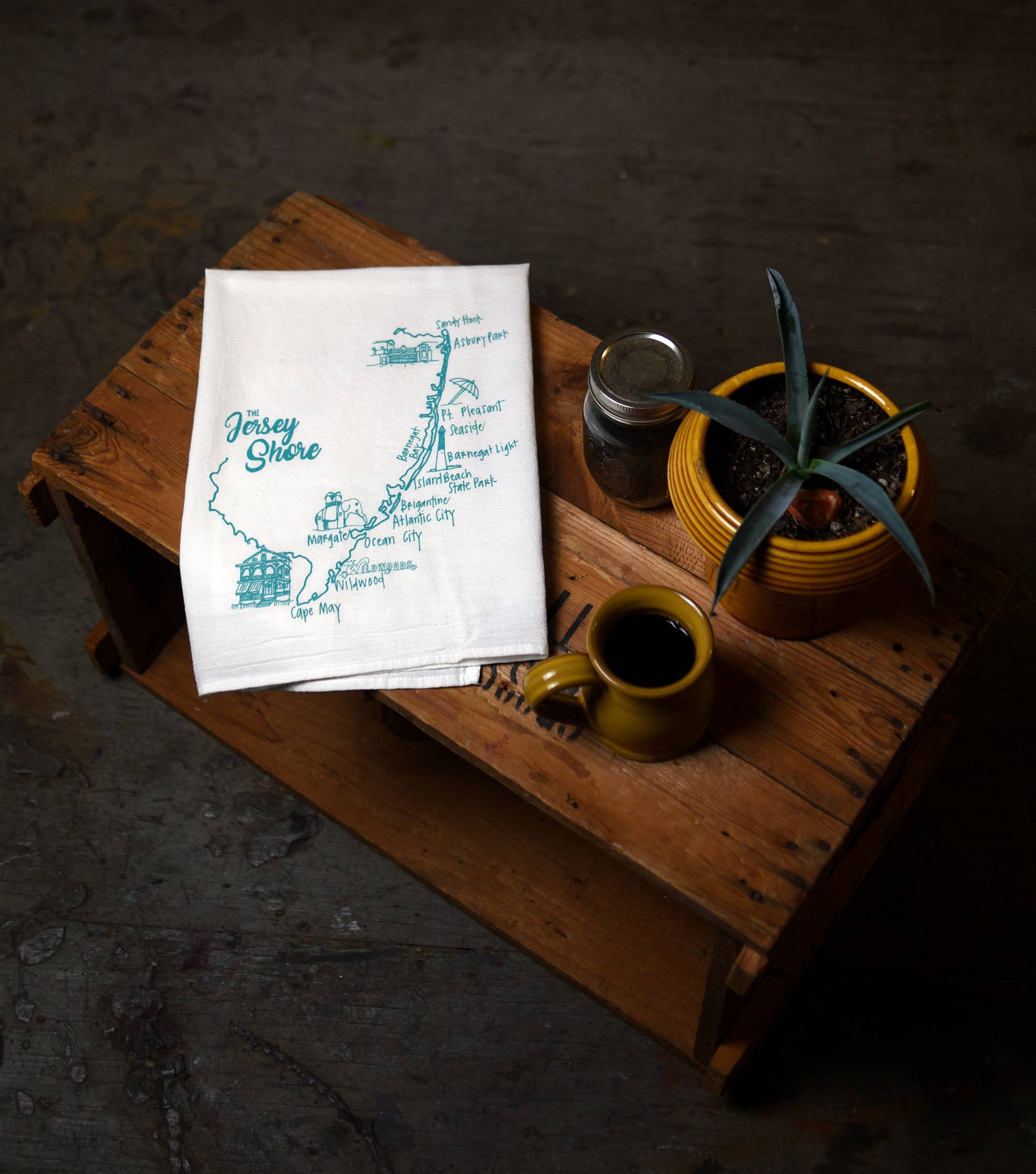 Girls Can Tell - Wholesale Tea Towel - Jersey Shore Tea Towel | kitchen | flour sack | dish towels2