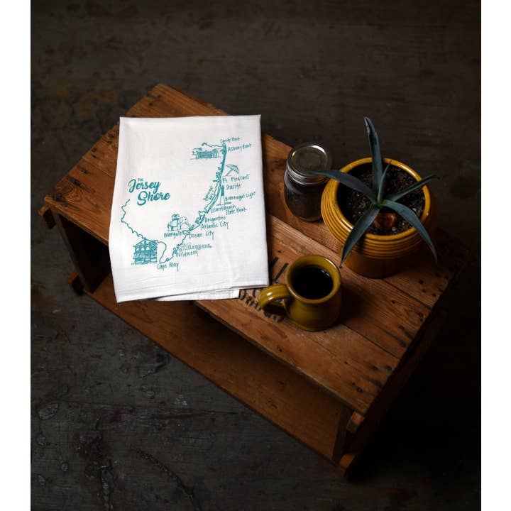 Girls Can Tell - Wholesale Tea Towel - Jersey Shore Tea Towel | kitchen | flour sack | dish towels2