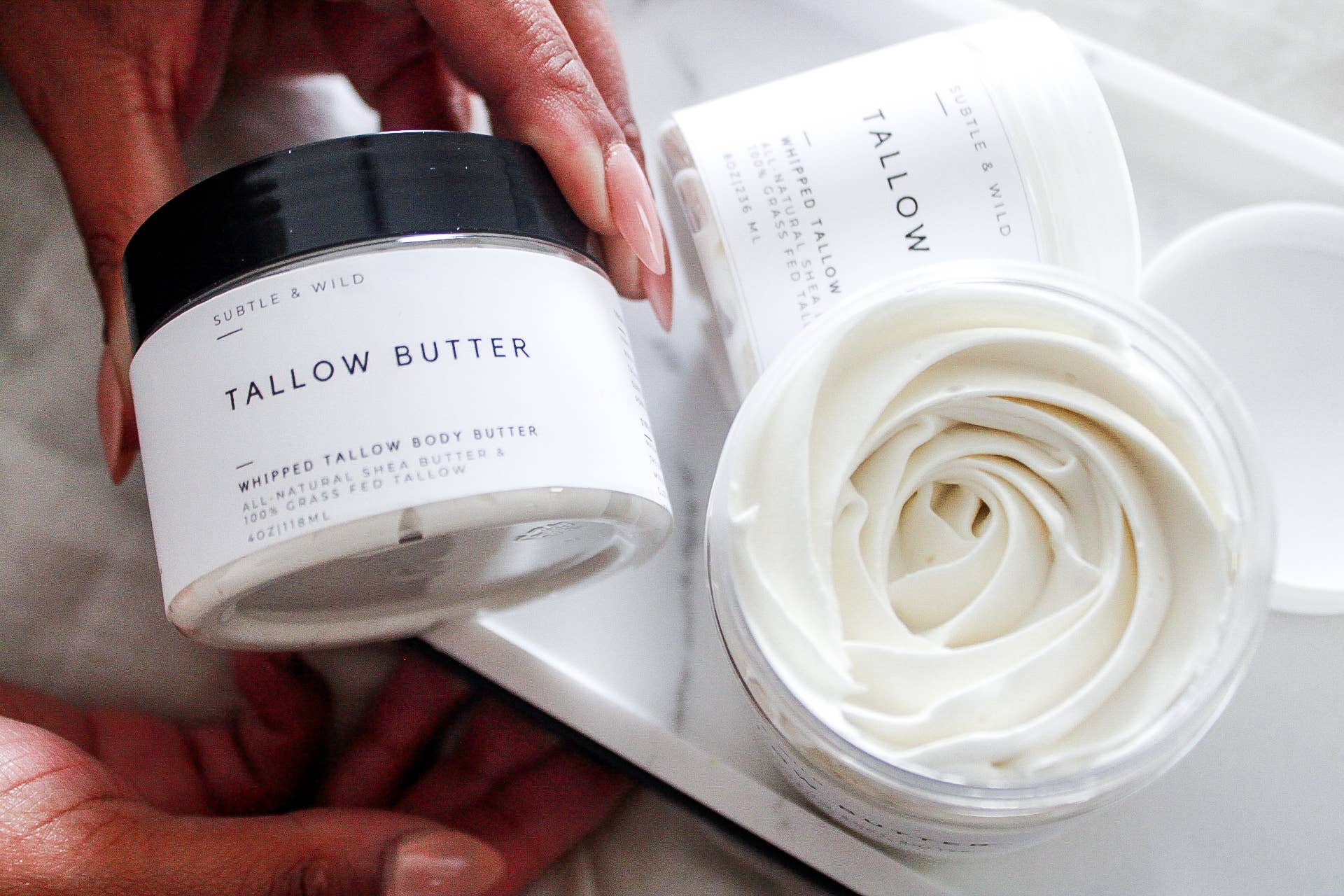 Subtle & Wild - Wholesale Facial Moisturizer - 4ozUnscented Tallow|Tallow Skincare|Beef Tallow|Tallow Bulk 2