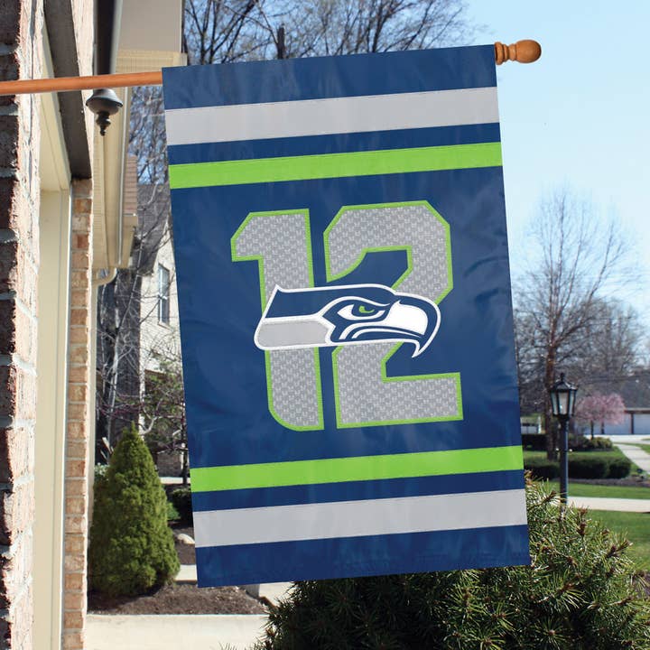 Party Animal, Inc. - Wholesale Flag - Seattle Seahawks 12th Man Applique Banner Flag