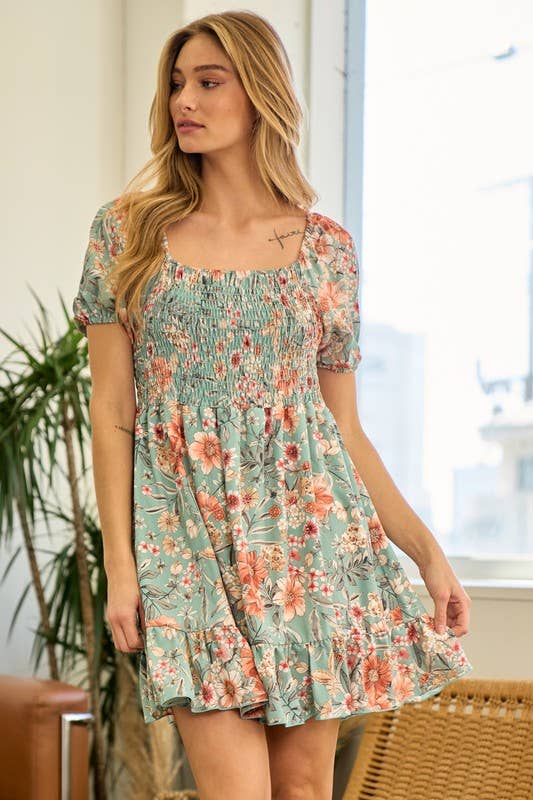 lovely melody - Wholesale Dress - Women's - LMD5363-TEA TIME PARTY FLORAL DRESS8