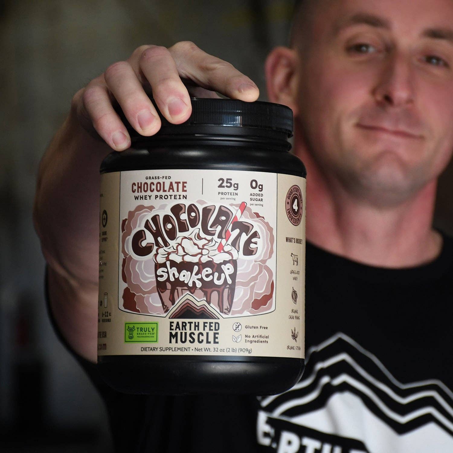 Earth Fed Muscle - Wholesale Protein/Superfood Powder - Chocolate Shakeup Chocolate Grass-Fed Whey Protein11