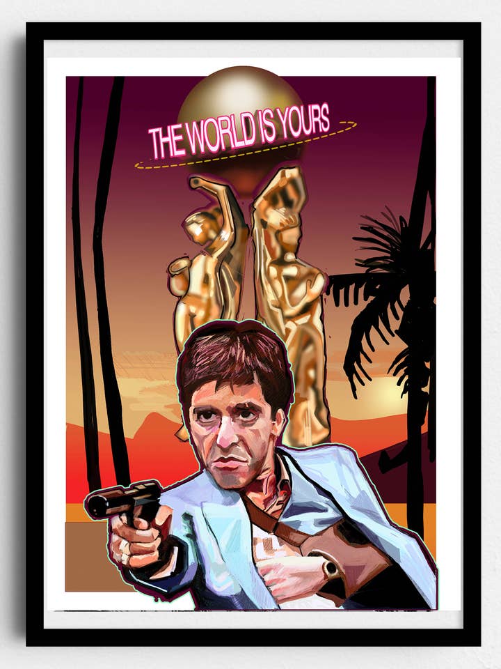 Affiche Scarface pour la vente par A Guy Called Minty LTD