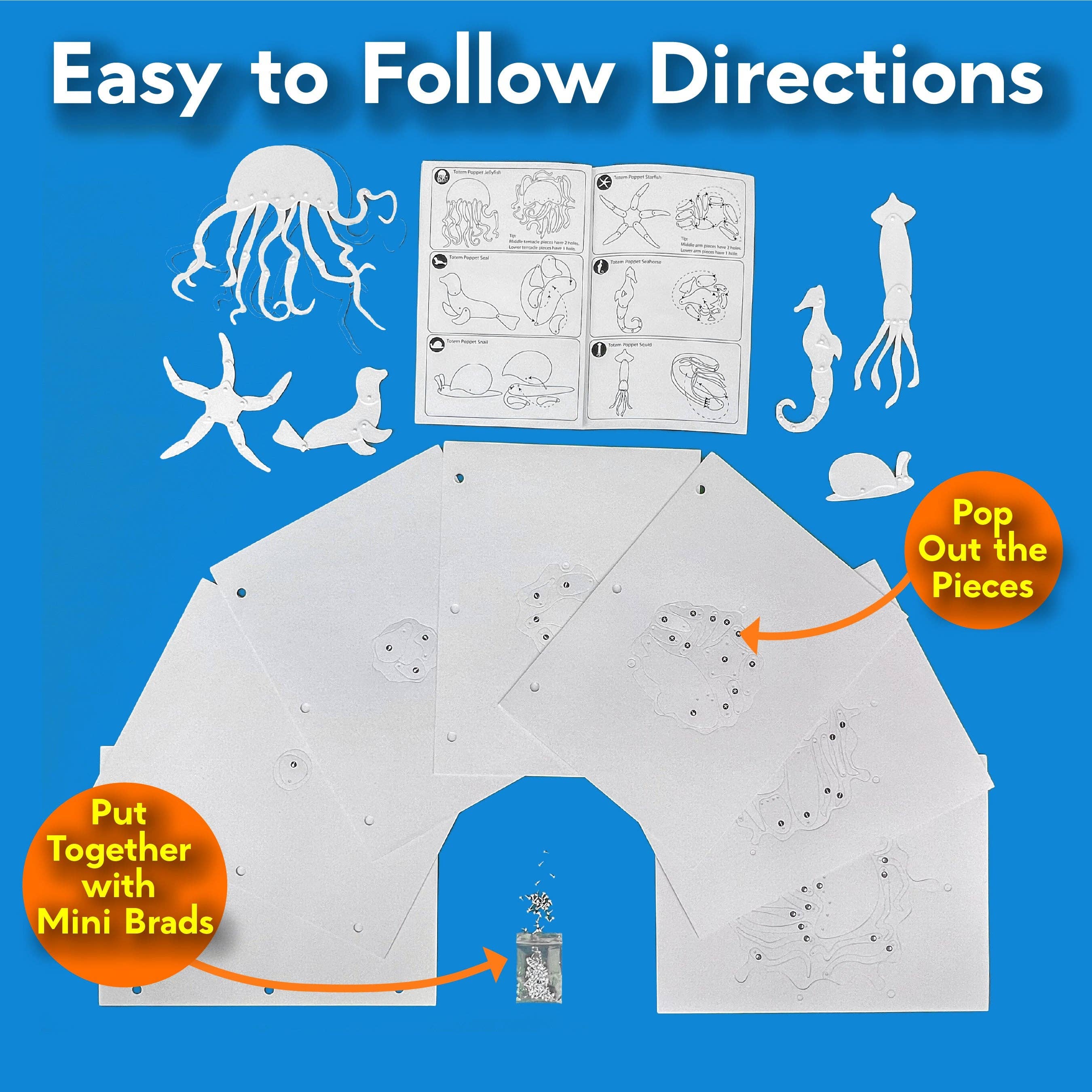 EyeConnect Crafts - Wholesale DIY Craft Kit - Kids - 3D Tunnel Book: OCEAN (Deluxe Size)9