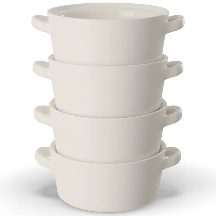 Kook - Wholesale Bowl - Kook Ceramic Stackable Soup Bowls, 23.6 oz, Set of 41
