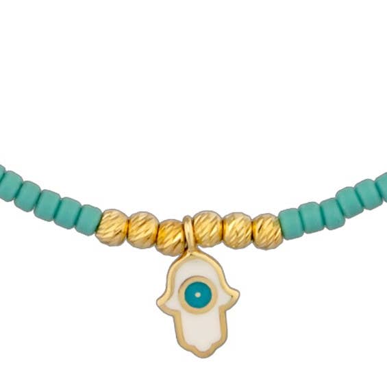 925 Sterling Silver Bracelet Turqouise Hamsa for wholesale by MYSTIC JEWELS