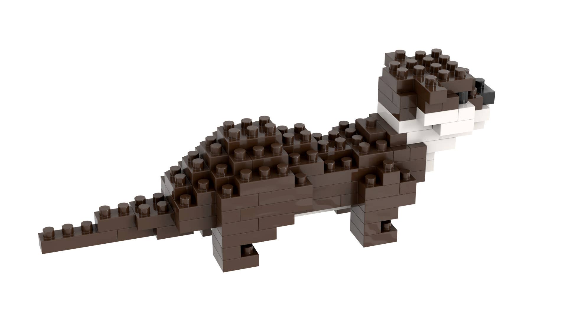 Toysmith - Wholesale Toy Set - Kids - Brixies Small Zip Bag Otter3