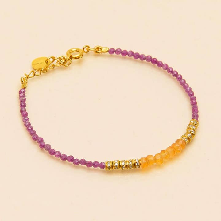 RUBIN-GAYA-ARMBAND für den Großhandel von Une A Une