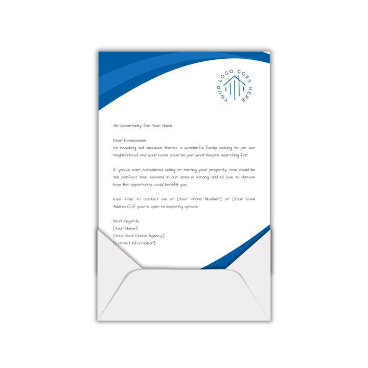 Custom Realtor Handwritten Direct Mail Marketing Letter for wholesale by Heritage Owl