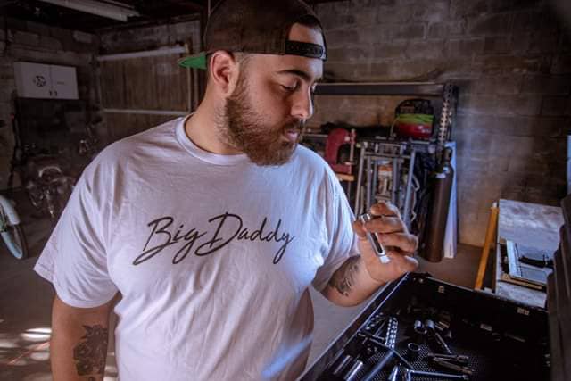 White Big Daddy Signature Tee (White) for wholesale on Faire2