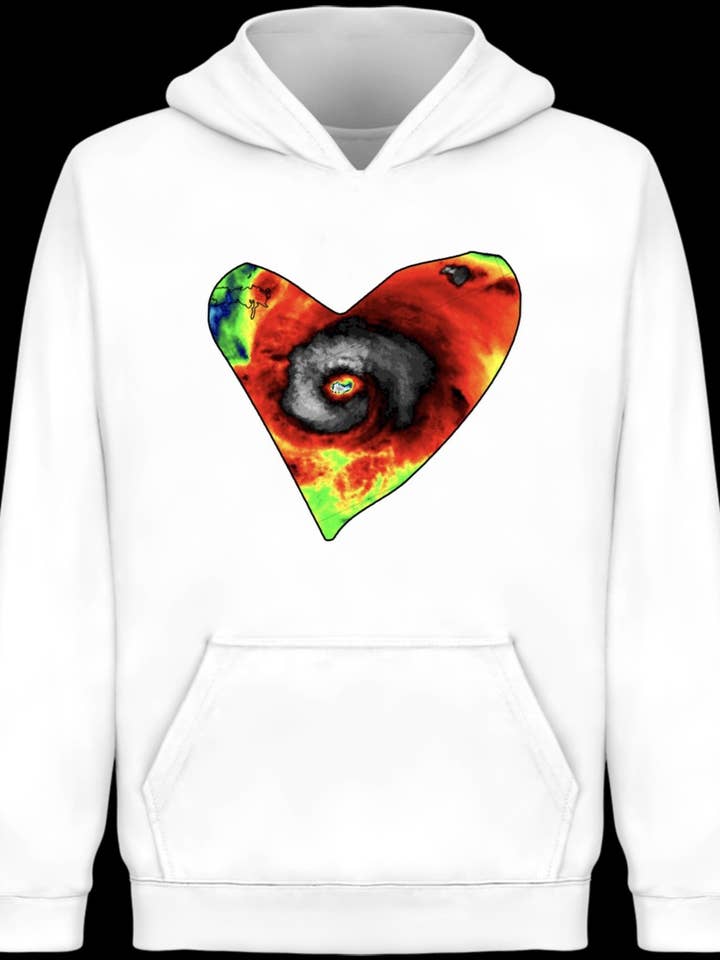 Felpa con cappuccio The Heart of The Storm (Cuore grande) per la vendita all'ingrosso da parte di An Valenti