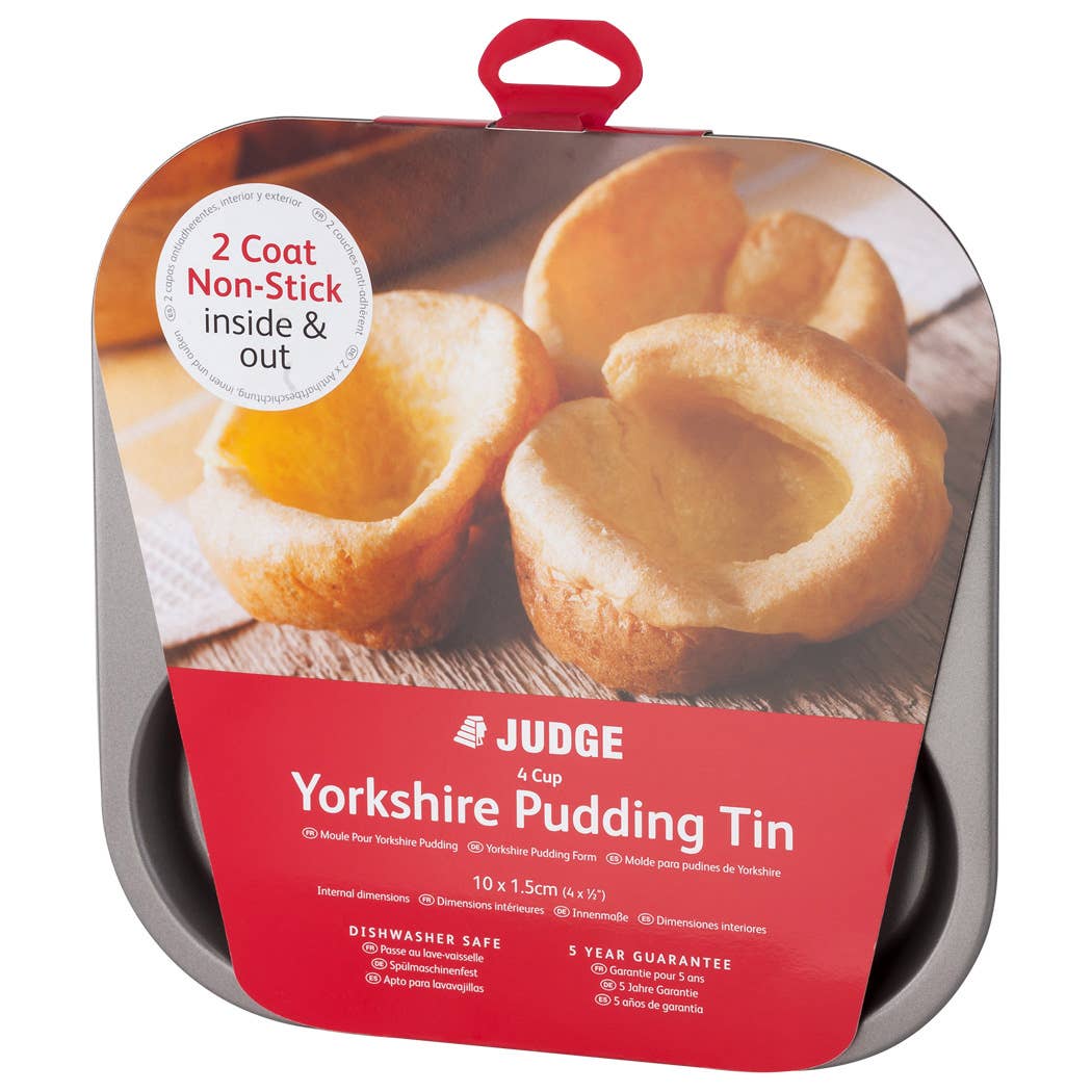 Judge UK – wholesale Baking dish – Judge Bakeware, 4 Cup Yorkshire Pudding Tin, Non-Stick0