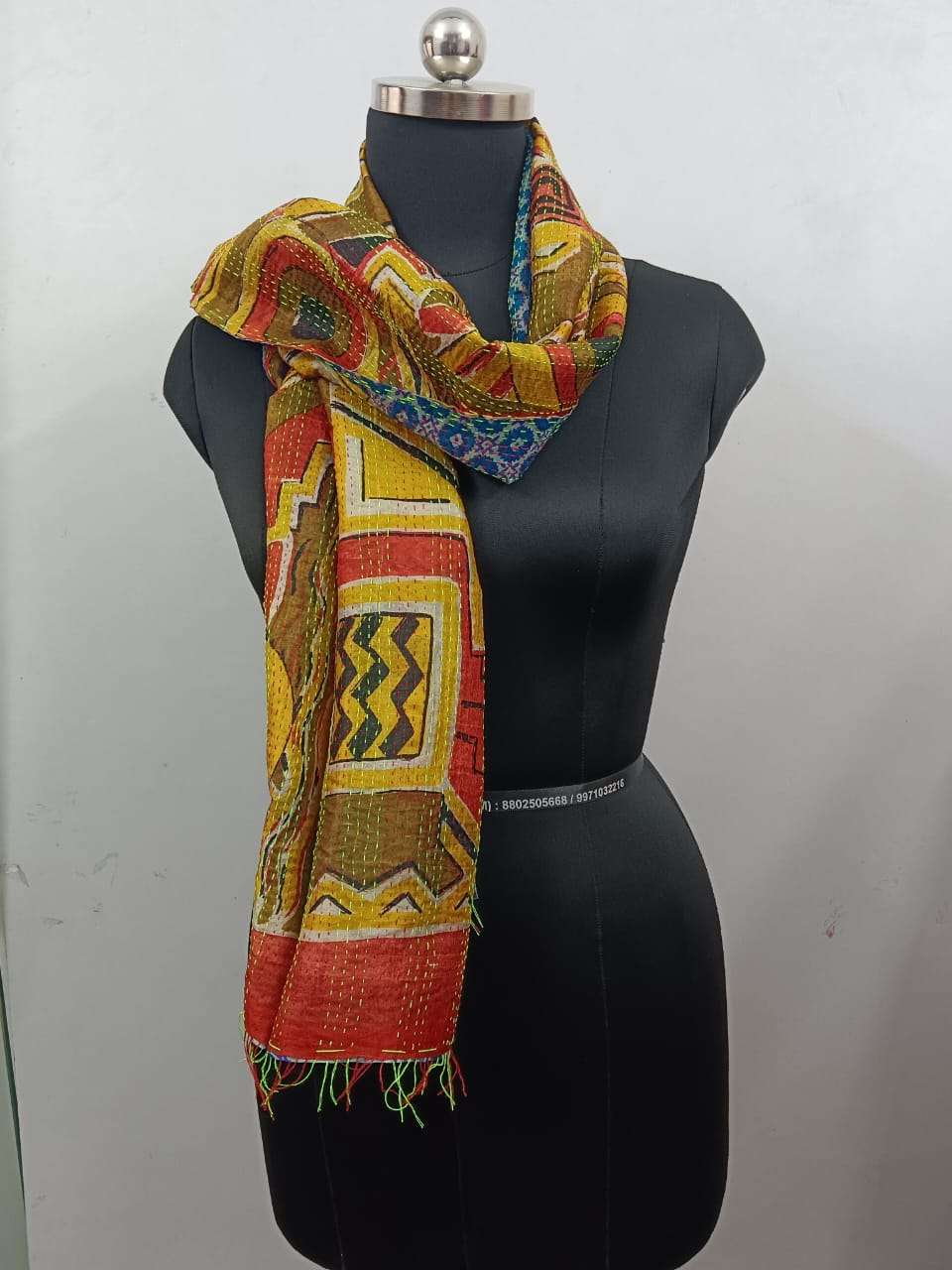 Wevez - Wholesale Scarf - Women's - Women Cover Up Vintage Reversible Kantha Scarf Wholesale Lot3