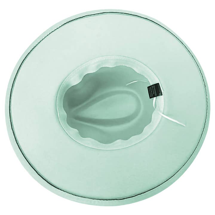 Cap Zone – Fedora - Mulher por atacado – Chapéu de Feltro Rancher de Aba Larga com Cinto de Conchas5