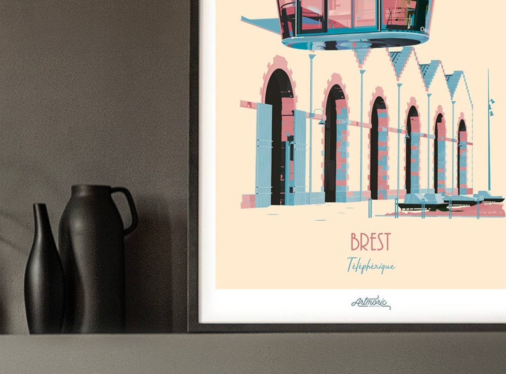 Artmoric - Venta al por mayor Ilustración - Teleférico de Brest2