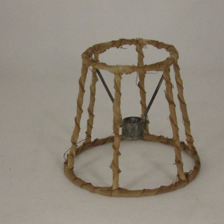 Albert Estate Ltd - Wholesale Lamp Shade - Tea Stained Frame Wrapped Candelabra Lamp Shade1