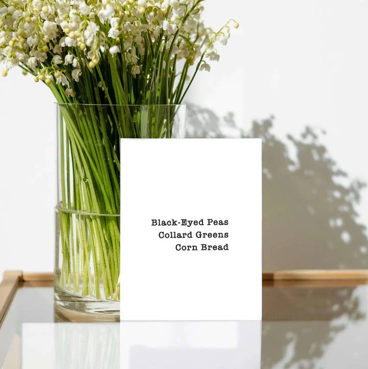 Junebug Ink - Wholesale New Year's Card - Happy New Year Card (Recipe inside)2