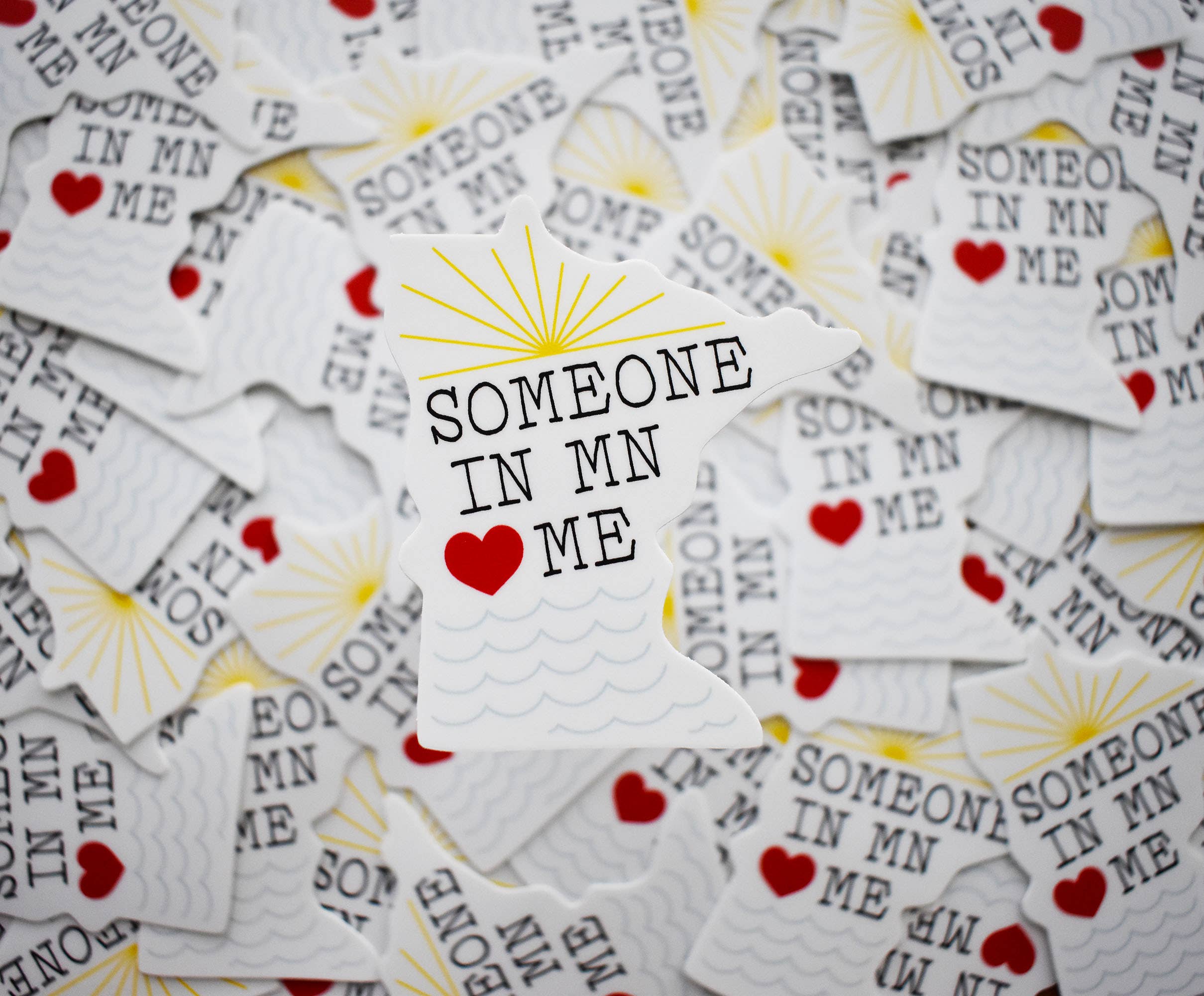 Wild North Co - Wholesale Sticker - Someone In MN Loves Me Sticker3
