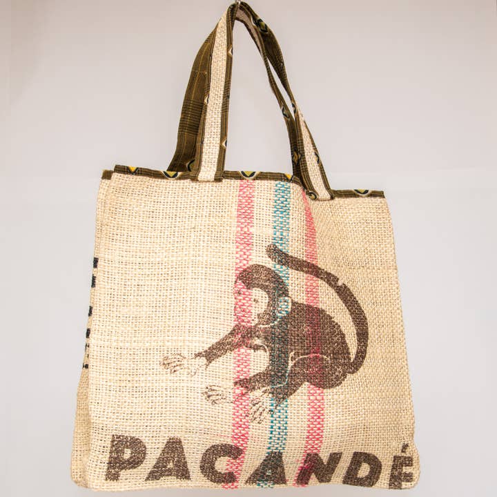 Recycled Coffee Bags Shopping Bag Medium Jute Bag for wholesale by Peru Natural