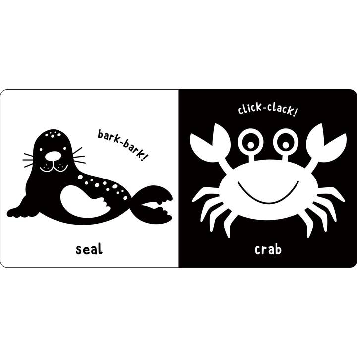 Peter Pauper Press - Wholesale Baby & Toddler Book (0-2) - What Does Baby See? - At The Sea - A High Contrast Board Book4