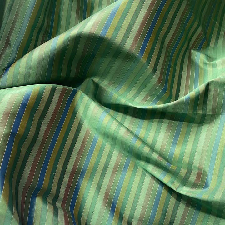 Fancy Styles Fabric – wholesale Fabric – Duchess Roxanne Designer 100% Silk Taffeta - Blue, Green, &5