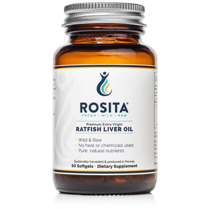 Rosita Extra Virgin Ratfish Liver Oil Softgels for wholesale by Rosita