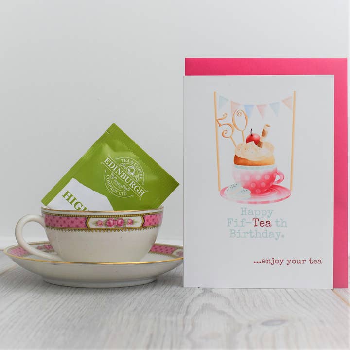 Tarjeta de felicitación Teabag - TEA-105 para venta al por mayor de Smith & Ross Designs