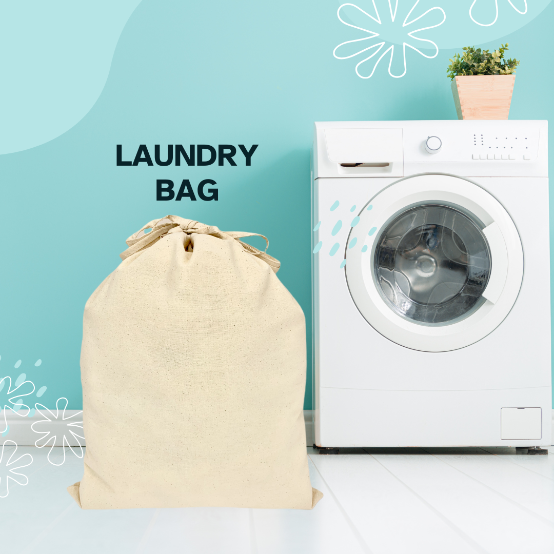 Naturlig Beige Holdbar bomuldsvasketøjspose | Hotel Resort Snøre Stor for engroshandel på Faire1