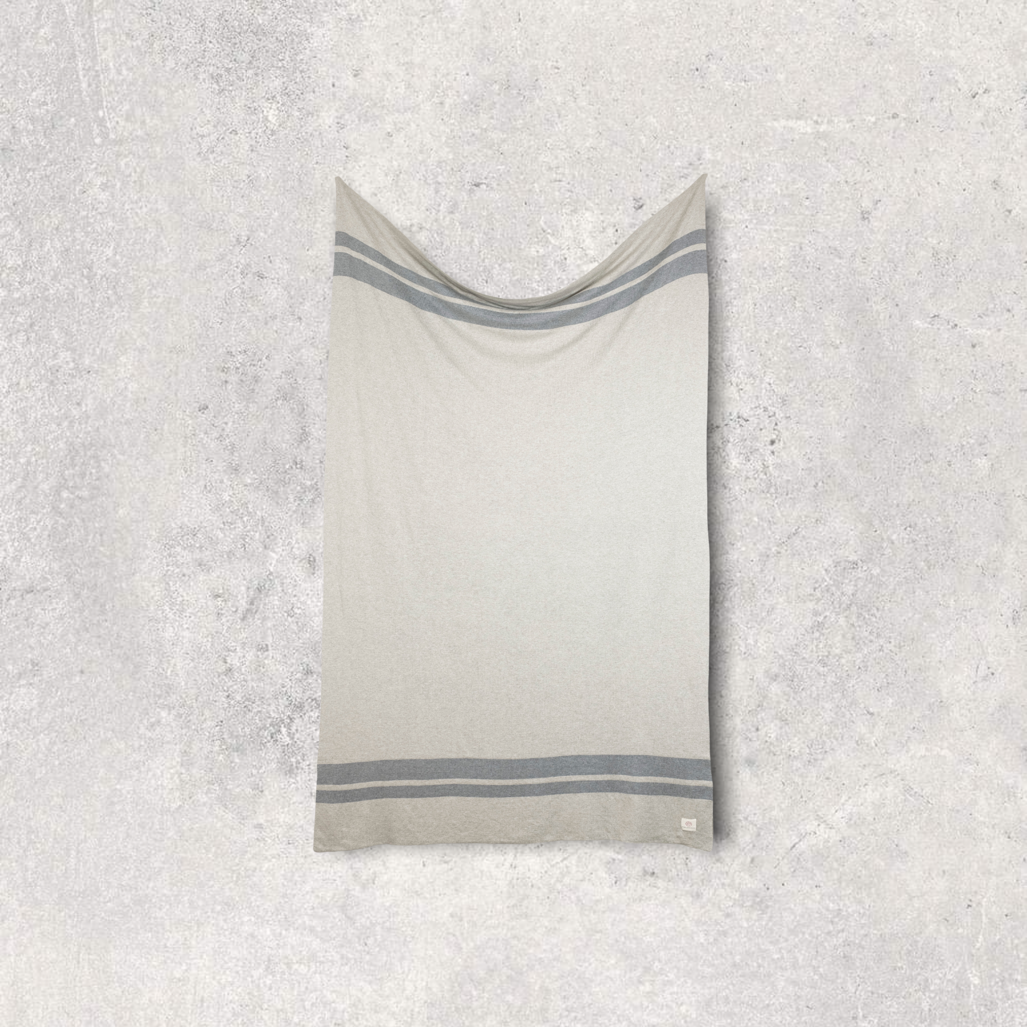 Pink Lemonade - Wholesale Travel Set - Dual Travel Organic Cotton Travel Blanket and Eye Mask Set - Linen Sand Mel/Lt grey Mel5