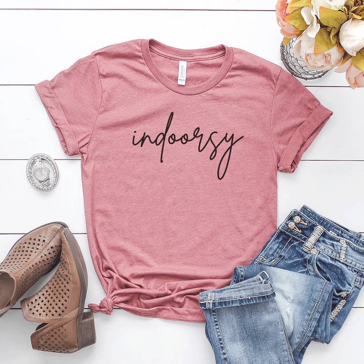 Indoorsy skjorte for engroshandel hos Woobie Beans Jewelry, Gifts & Apparel