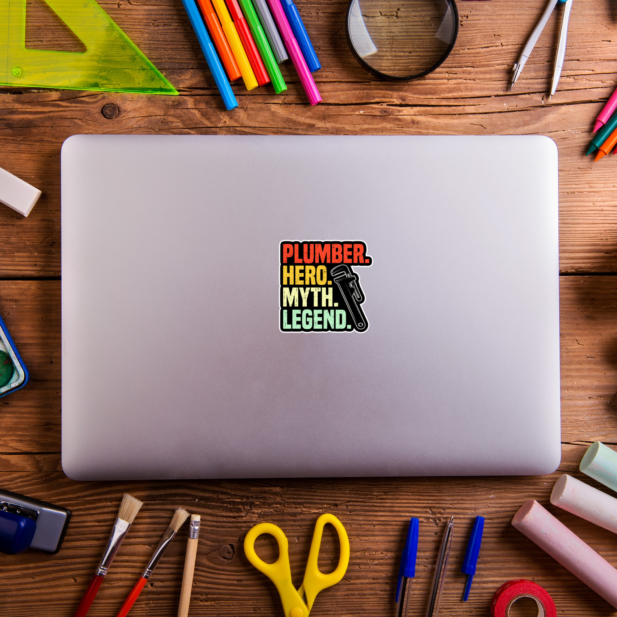 Jazzy Pop Stickers - Wholesale Sticker -  Plumber Hero myth Plumbing laminated sticker trade Legend 2