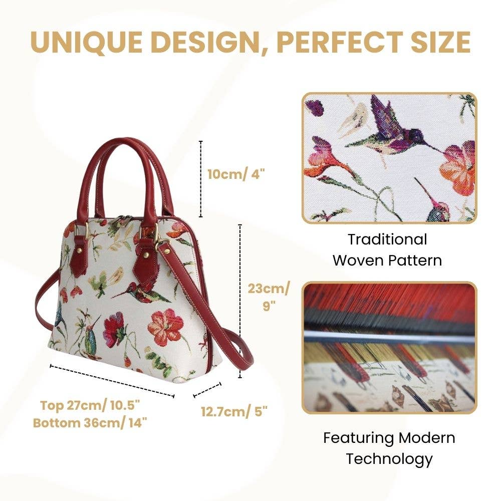 SignareArt - Wholesale Top Handle Bag - Women's - CONV-HUMM | Hummingbird Convertible Top Handle Purse Handbag4