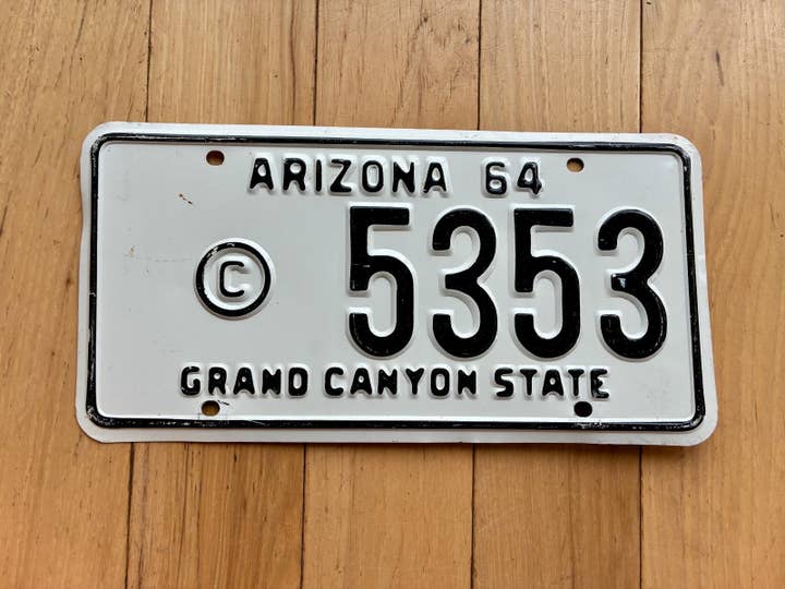 1964 Arizona Amtsnummerplade for engroshandel hos RusticPlates