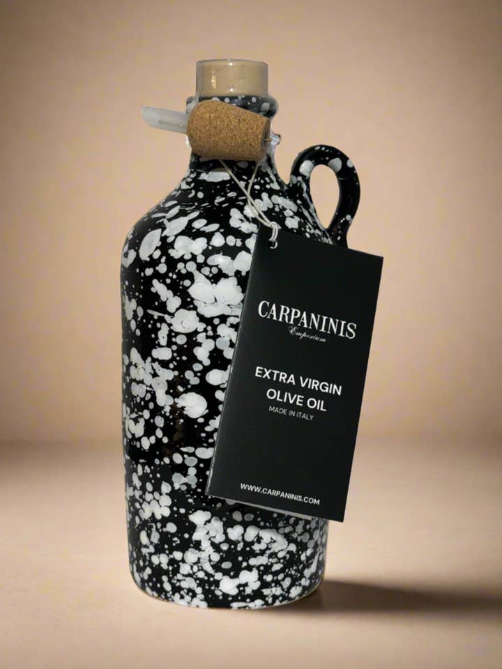 Handcrafted Extra Virgin Olive Oil - 500 ml - White Splatter for wholesale by Carpaninis