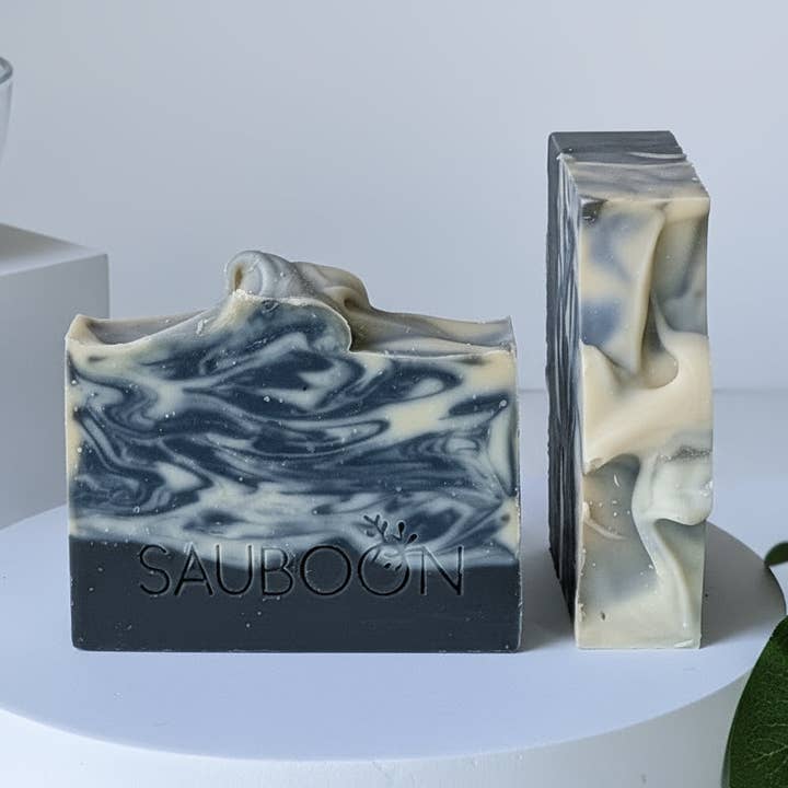 EUCALYPTUS + activated charcoal for wholesale by SAUBOON Handcrafted Soaps