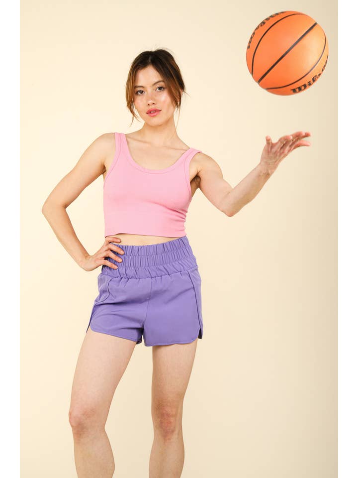 VERY J - Vendita all'ingrosso Pantaloncini sportivi - Donna - NP70025-Pantaloncini sportivi in vita elasticizzata10