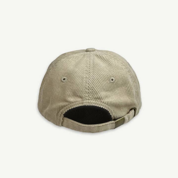 Banabae - Wholesale Baseball Cap - Kids - Peace Pinch Front Cord Kids Cap - Ecru