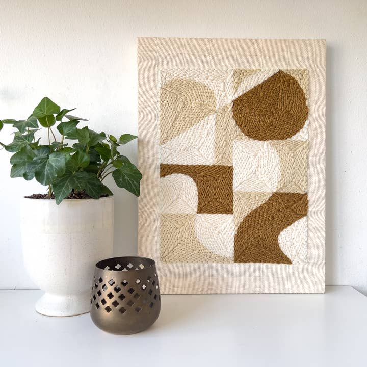 Both Hands Crafts - Wholesale DIY Craft Kit - "Fractal" - Beginner Punch Needle Kit - Wall Art5