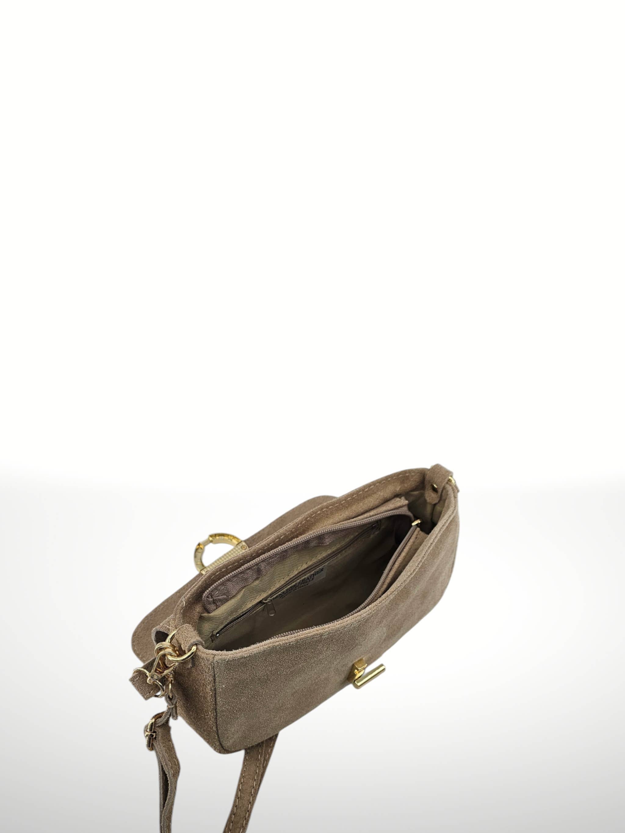 ITALIAN'S LEATHER – Großhandel Schultertasche – Damen – Nuria Lederhandtasche aus Wildleder 25030527