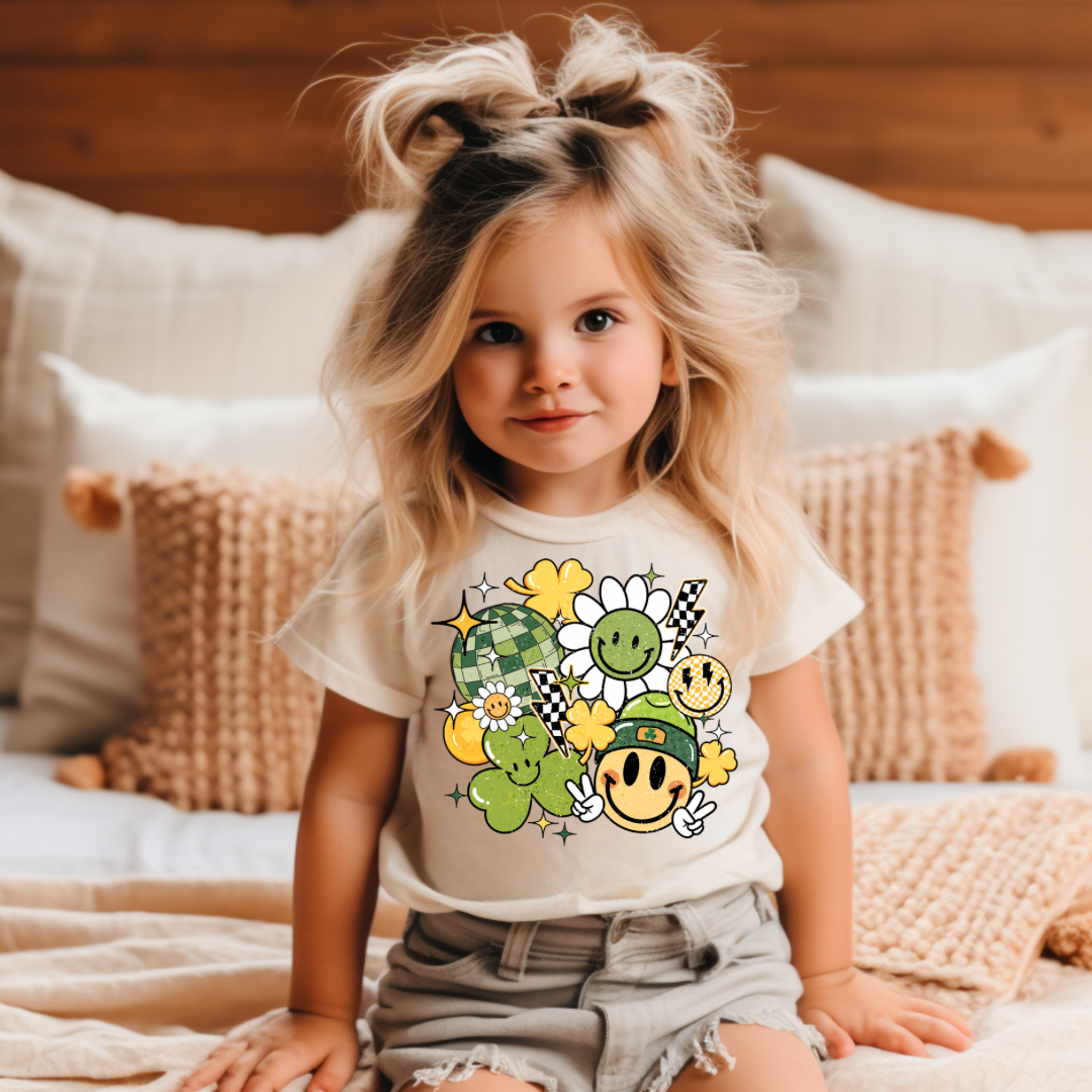 The Countryside Cottage - Wholesale Screen Printed T-Shirt - Kids - Retro St. Patricks Day Shirt - Kids2