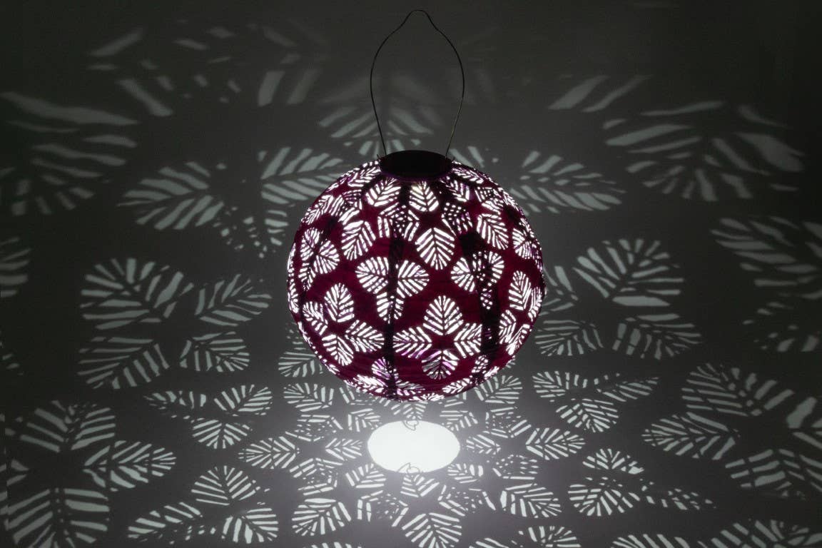 Allsop Home & Garden - Wholesale Outdoor/Lawn Light - Stella Brights 12" Globe Solar Lantern - Violet7