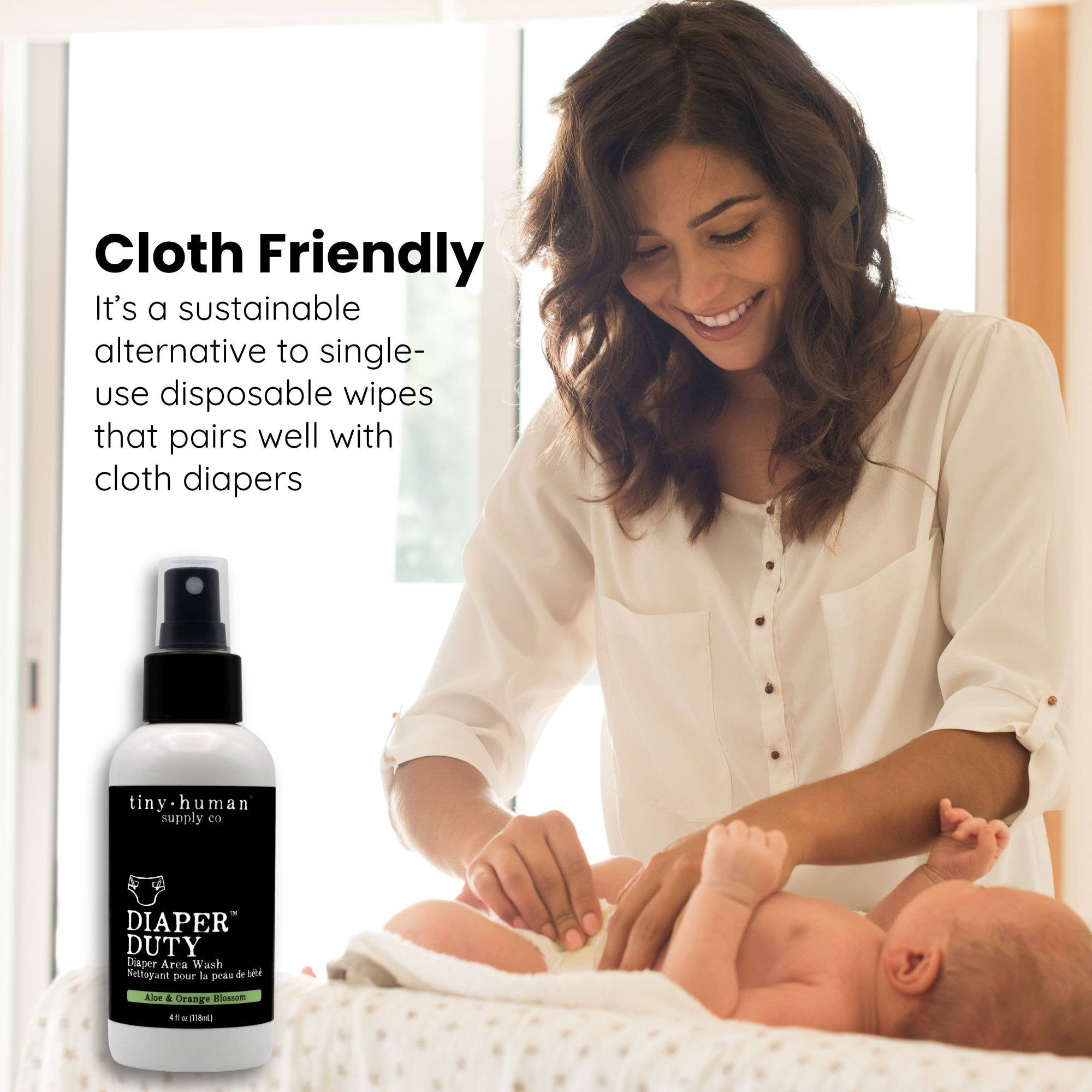 Tiny Human Supply Co. - Vente Crème pour le change - Couche-culotte Duty™ Lavage de surface de couche 4oz4