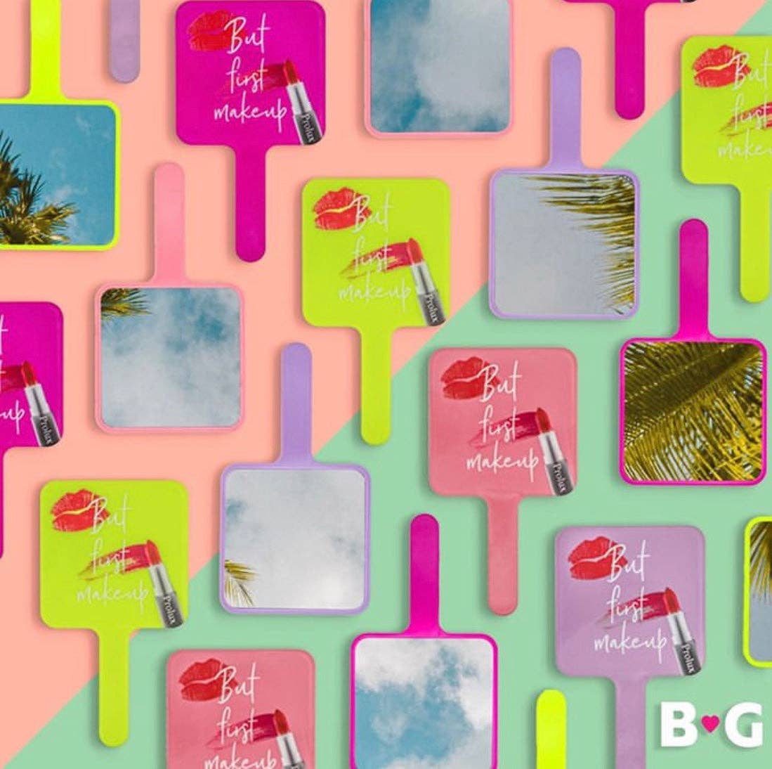 VIAI Beauty - Wholesale Compact Mirror - PROLUX But First Makeup Handheld Mirror8