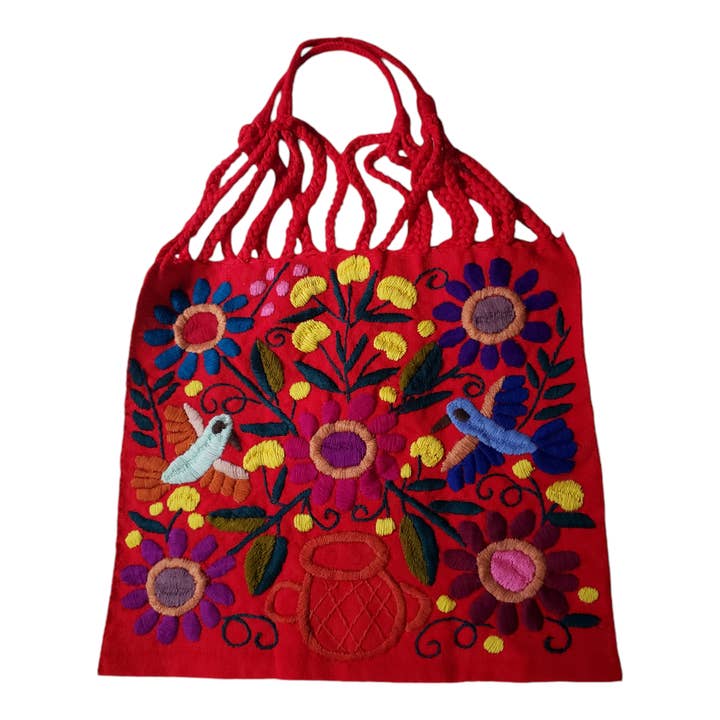 The Little Pueblo - Wholesale Tote Bag - Women's - Embroidered Mexican Woven Tote Bag17