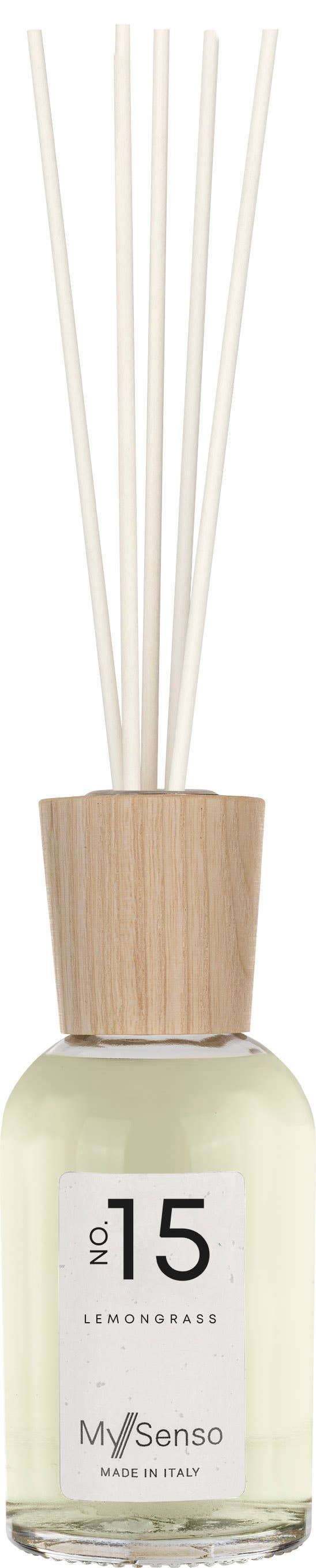 MySenso – Engroshandel Duftolie med pinde – Omgivende parfume 100ml N°15 Citrongræs, italiensk duft3